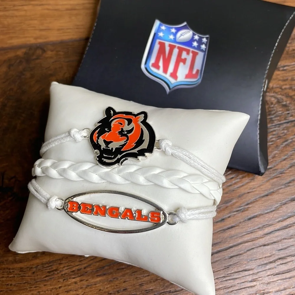 New In Box - Cincinnati Bengals Bears Rope Bracelet - Picture 2 of 4